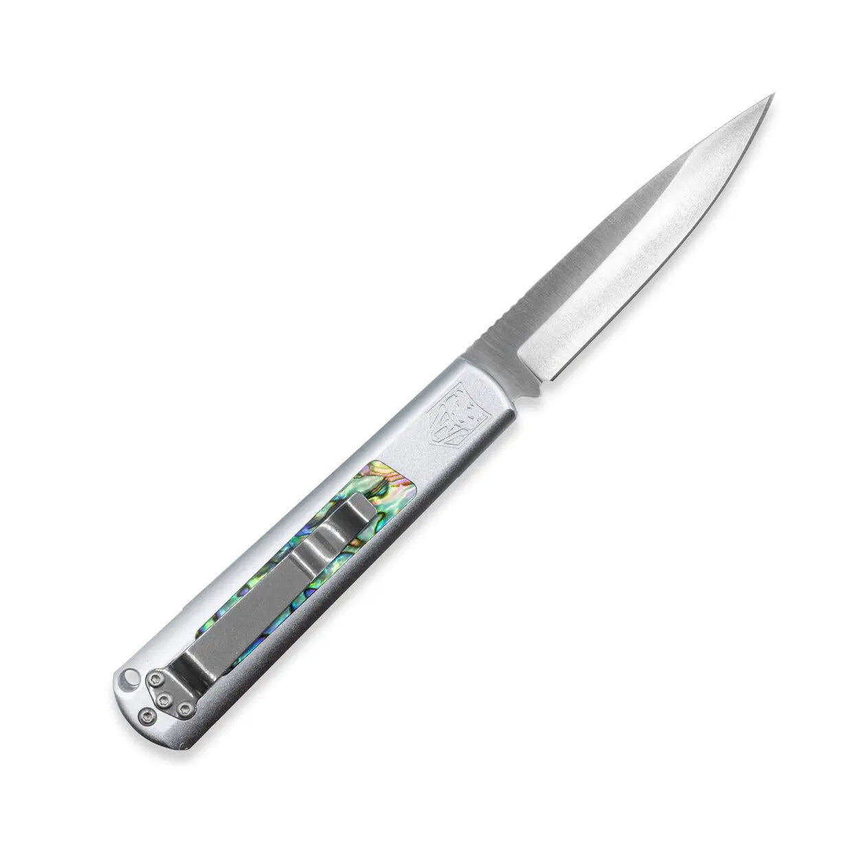 Gideon Hidden Release Abalone with Silver Bolster
