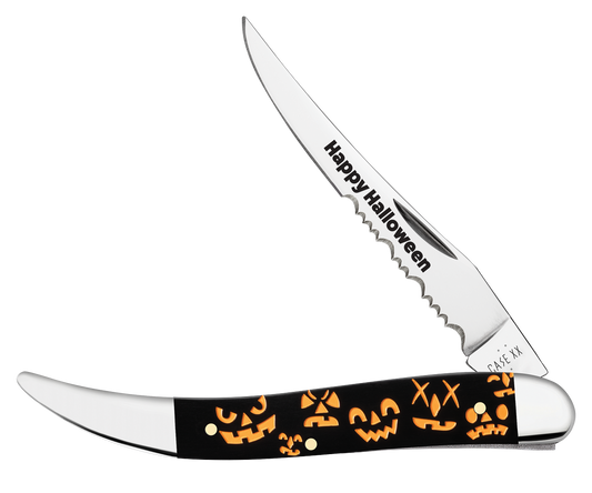 Medium Toothpick Halloween Black Synthetic 13364 Stainless Pocket Knife