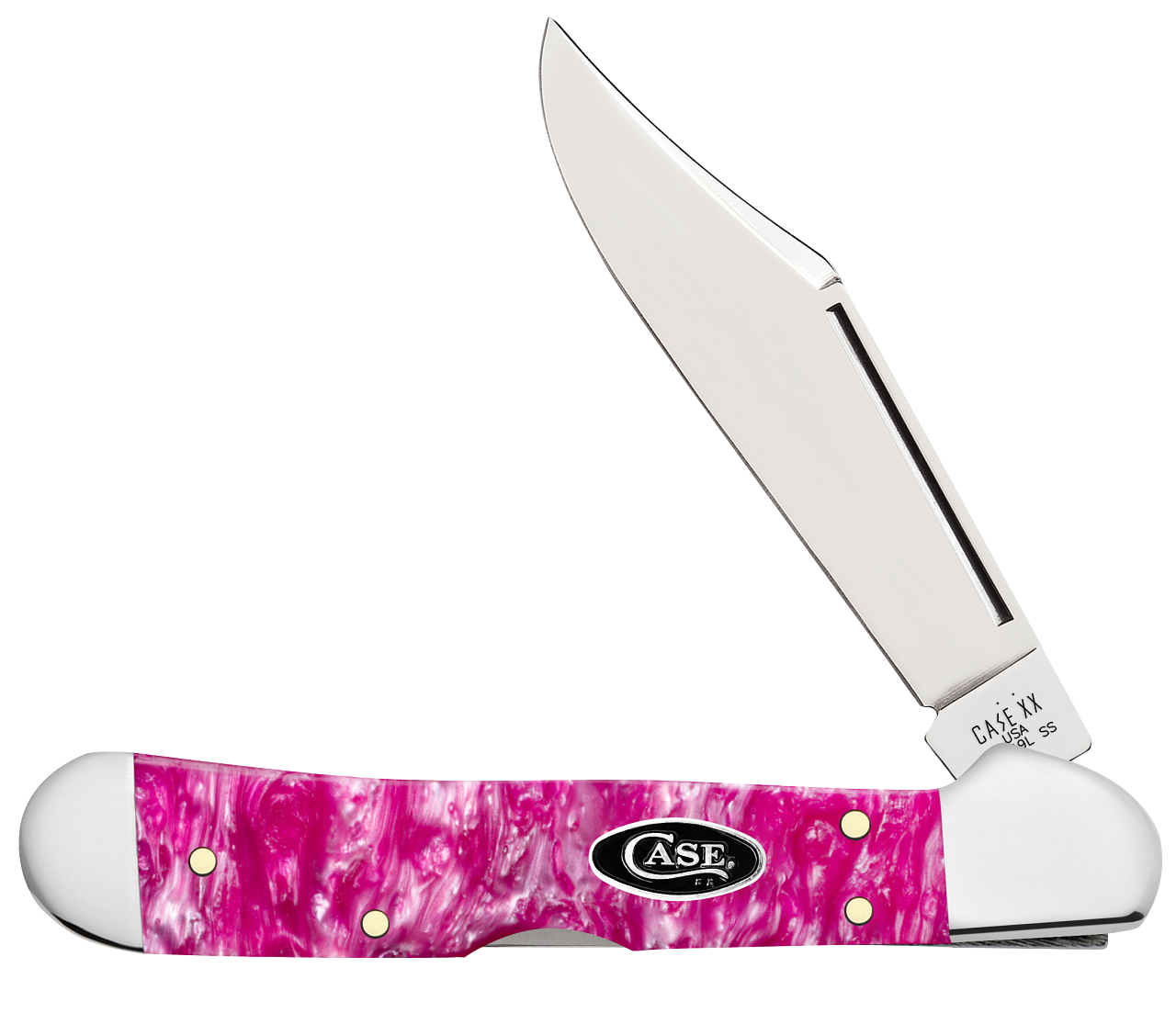 Case XX™ Mini Copperlock Pink Crackle Kirinite