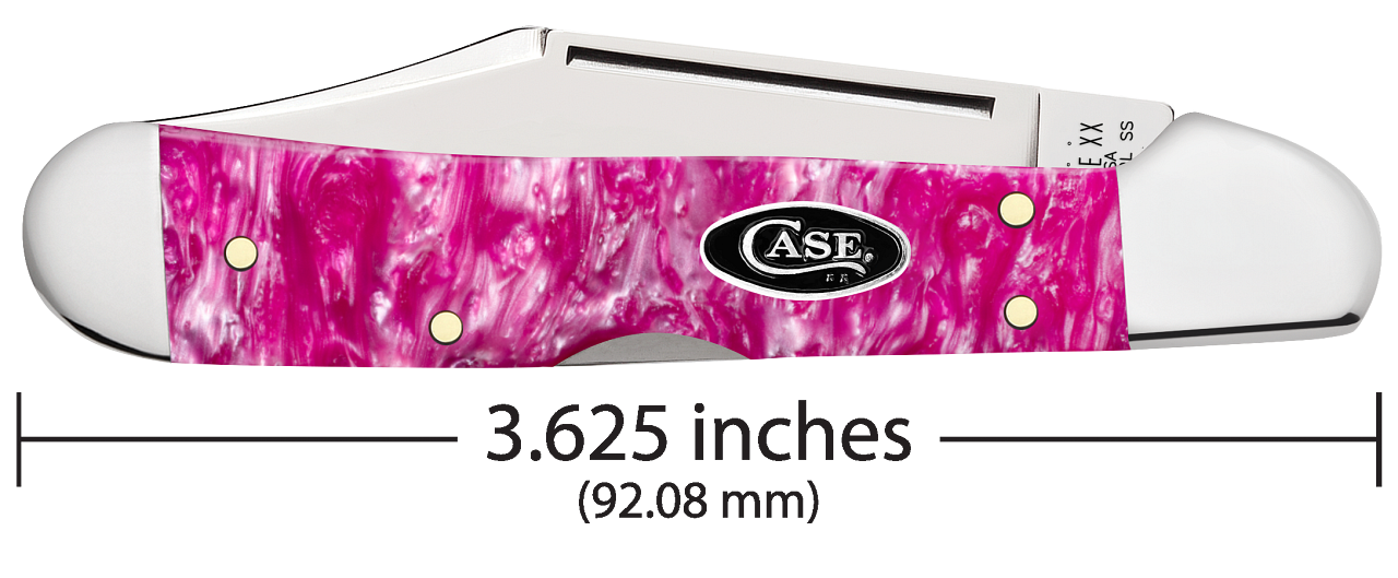 Case XX™ Mini Copperlock Pink Crackle Kirinite