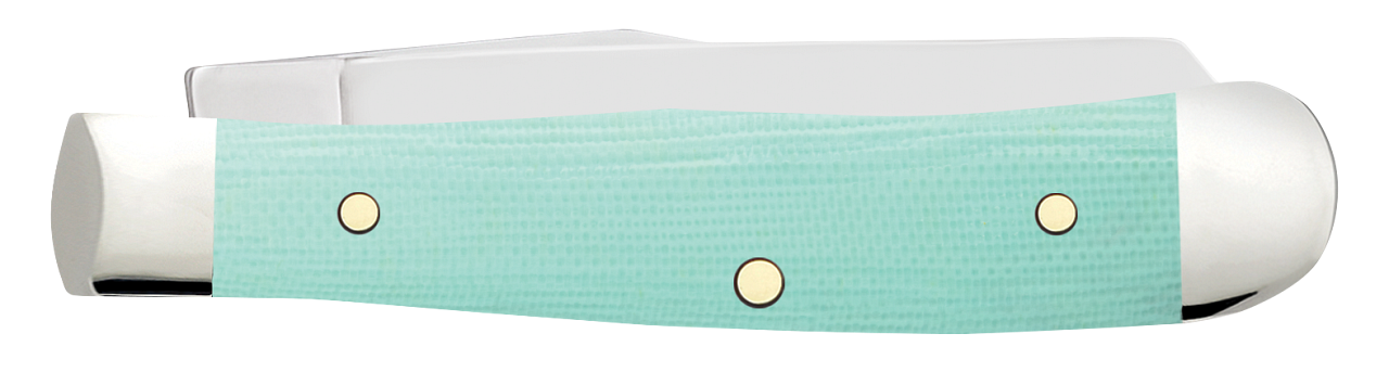 Case XX™ Tiny Trapper Ichthus Seafoam Green G-10 18110 Stainless Pocket Knife