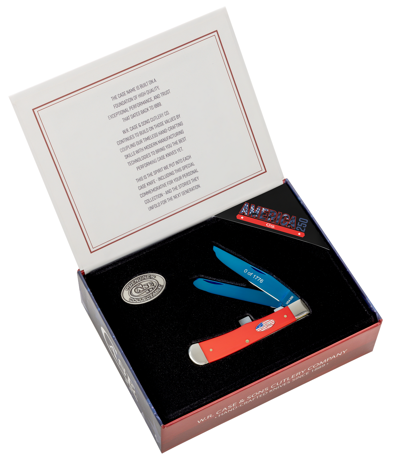Case XX™ Trapper America 250 Ann. Red  1/1776 Pocket