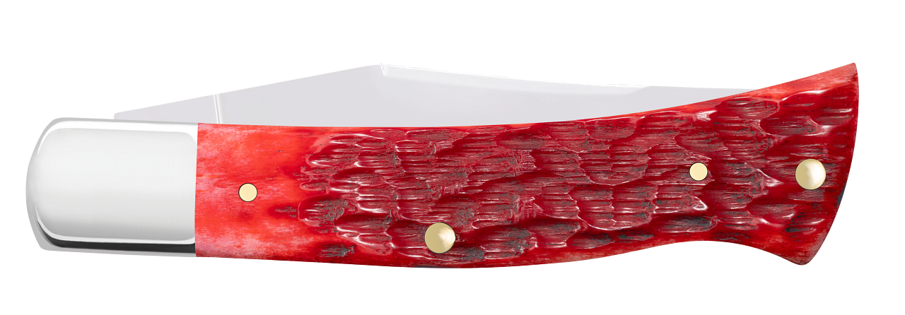 Case XX™ Axe Peach Seed Jig Dark Red Bone  Carbon Steel Pocket Knife
