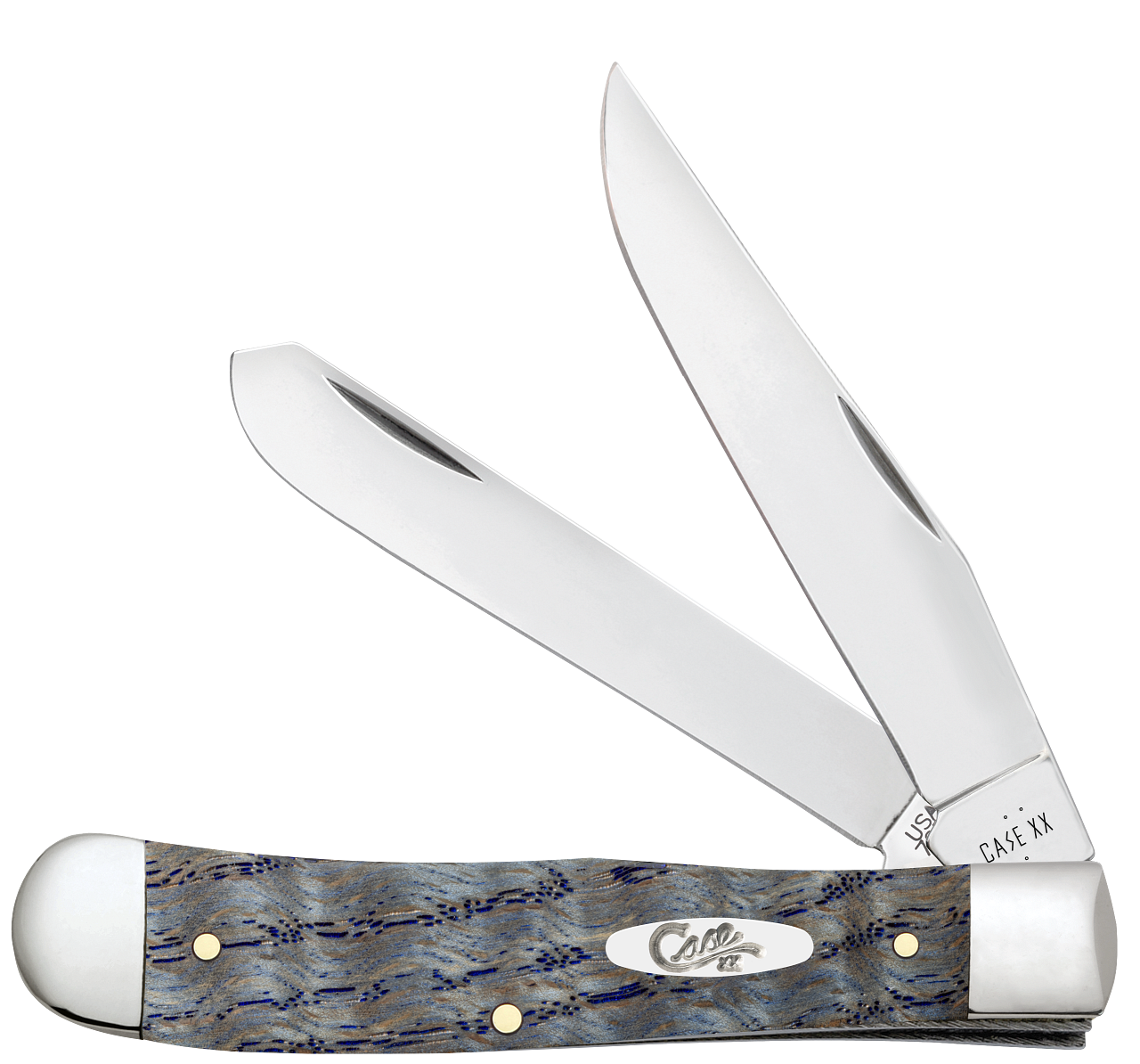 Case XX™ Trapper Blue Curly Oak Wood