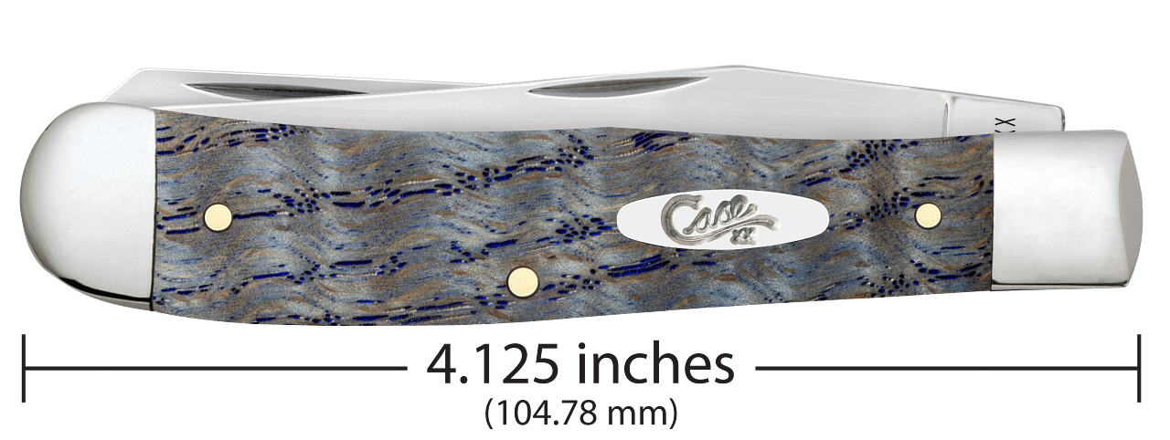 Case XX™ Trapper Blue Curly Oak Wood