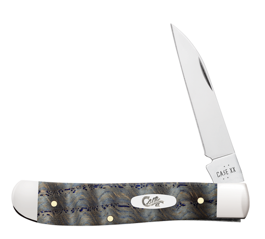 Case XX™ Mini Trapper Blue Curly Oak Wood