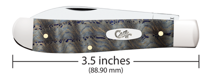 Case XX™ Mini Trapper Blue Curly Oak Wood