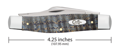 Case XX™ Large Stockman Blue Curly Oak Wood