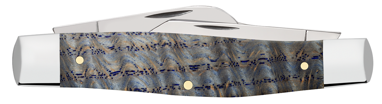 Case XX™ Large Stockman Blue Curly Oak Wood