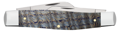 Case XX™ Large Stockman Blue Curly Oak Wood