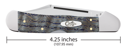 Case XX™ Copperlock Blue Curly Oak Wood