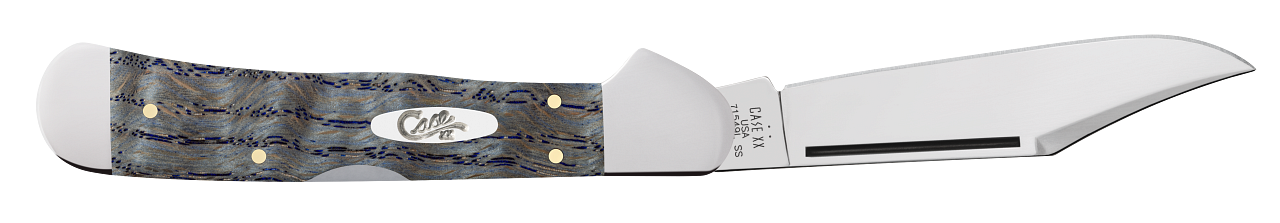 Case XX™ Copperlock Blue Curly Oak Wood