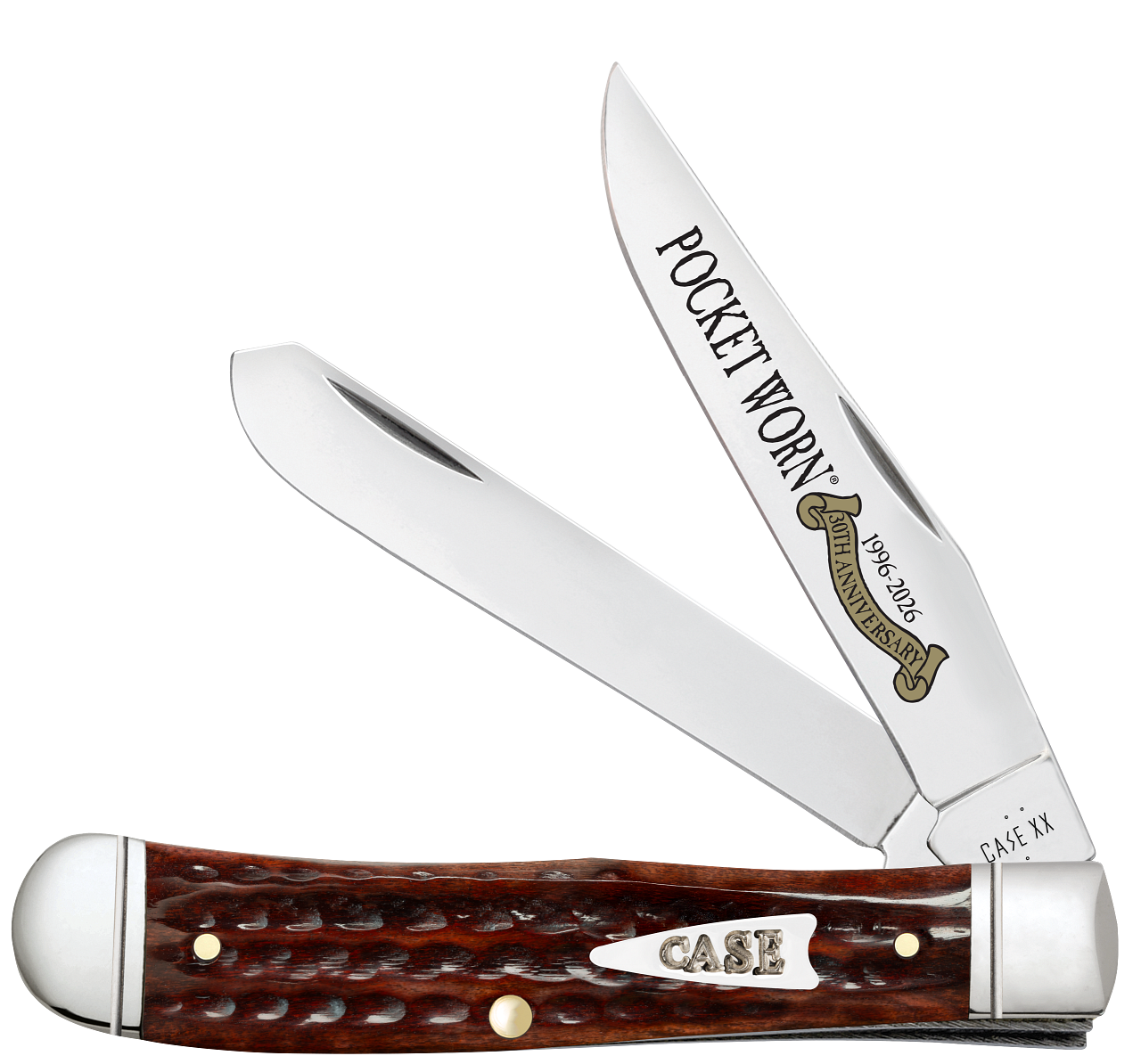 Case XX™ Trapper Pocket Worn 30th Mahogany Bone