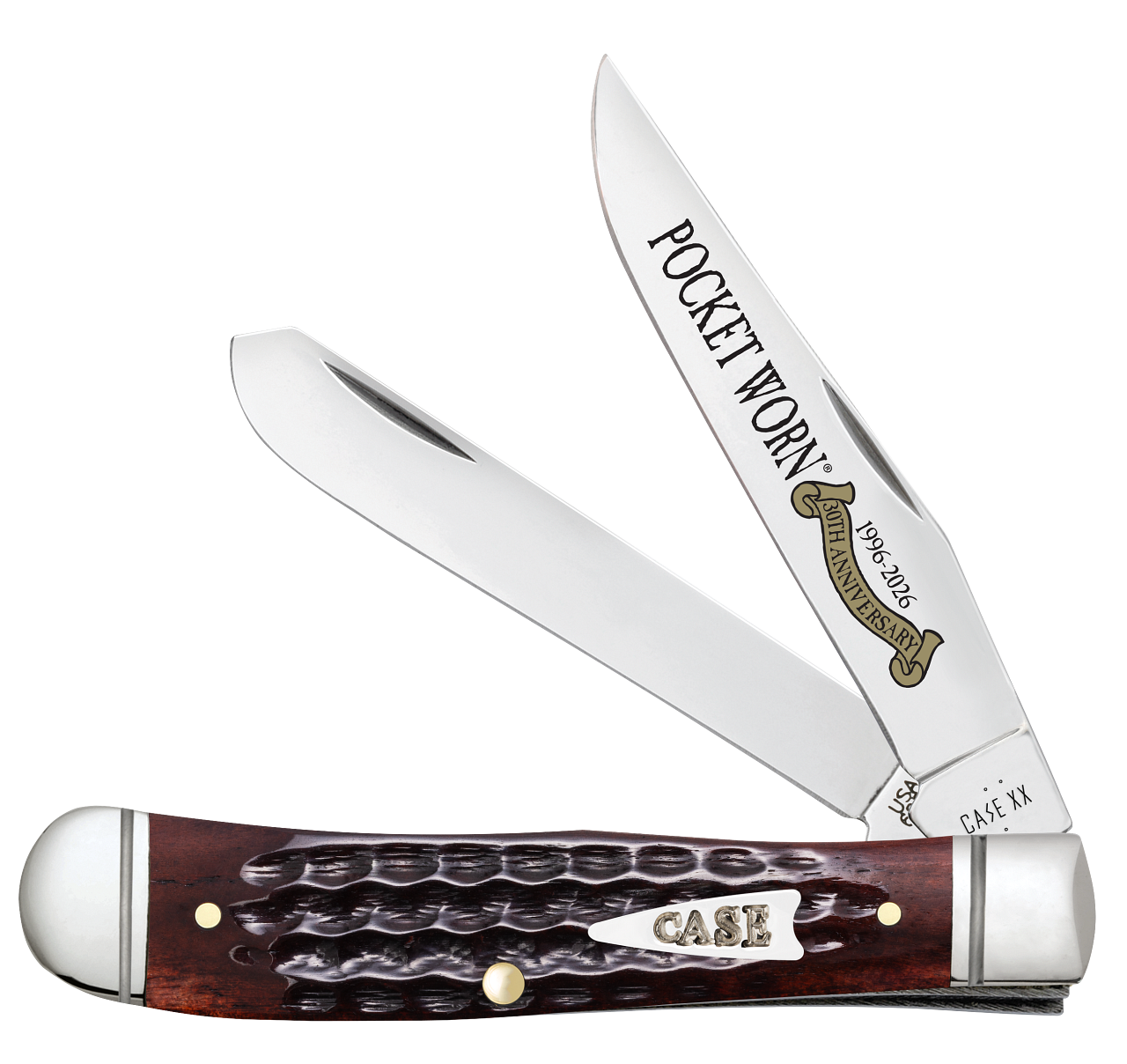 Case XX™ Mini Trapper Pocket Worn 30th Mahogany Bone