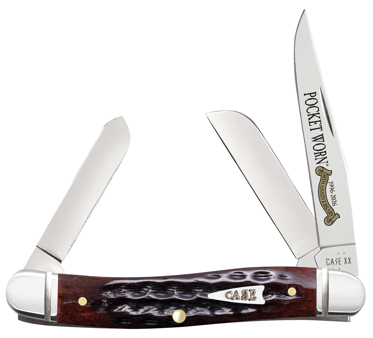 Case XX™ Medium Stockman Pocket Worn 30th Mahogany Bone