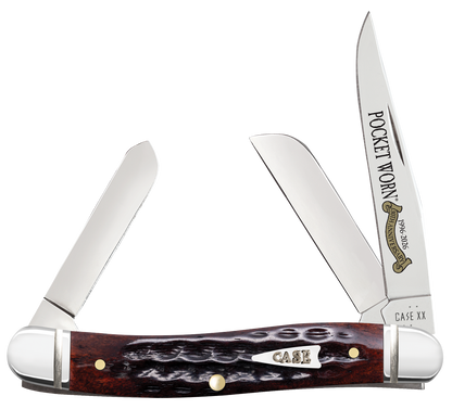 Case XX™ Medium Stockman Pocket Worn 30th Mahogany Bone