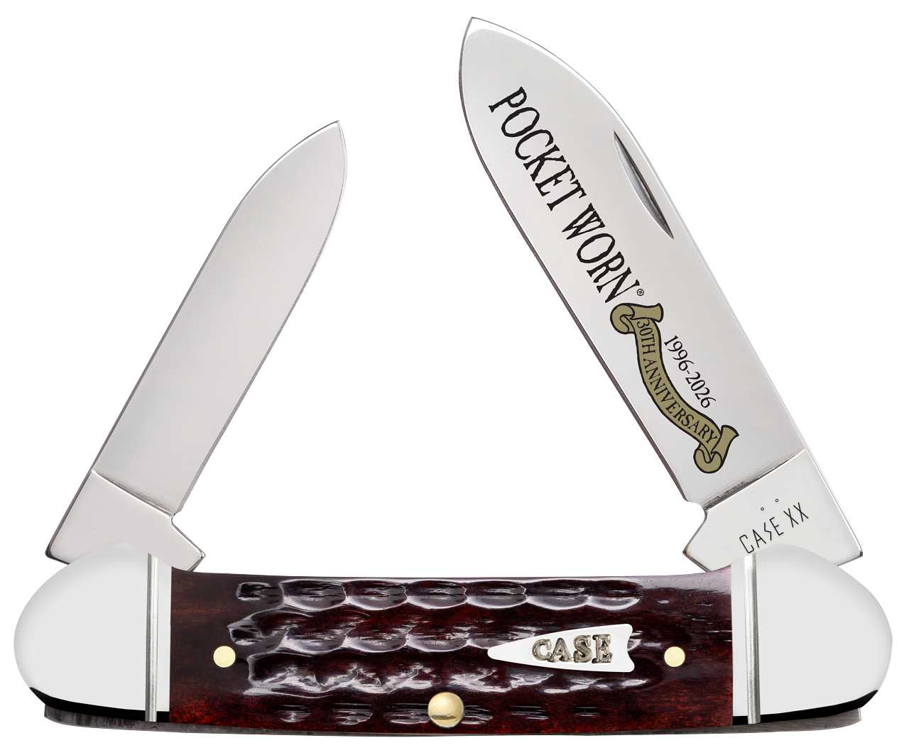 Case XX™ Canoe Pocket Worn 30th Mahogany Bone Canoe