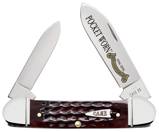 Case XX™ Canoe Pocket Worn 30th Mahogany Bone Canoe