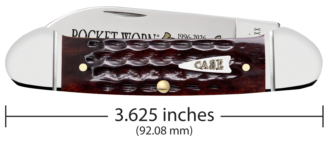 Case XX™ Canoe Pocket Worn 30th Mahogany Bone Canoe