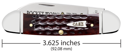 Case XX™ Canoe Pocket Worn 30th Mahogany Bone Canoe