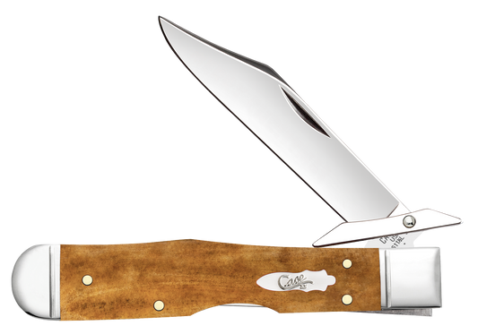 Cheetah Cub Smooth Antique Bone 58214 Stainless Pocket Knife