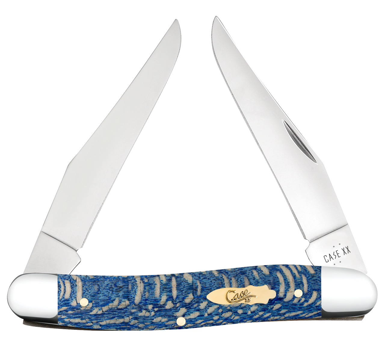 Case XX™ Muskrat Blue Sycamore Wood 63737 Stainless Pocket Knife