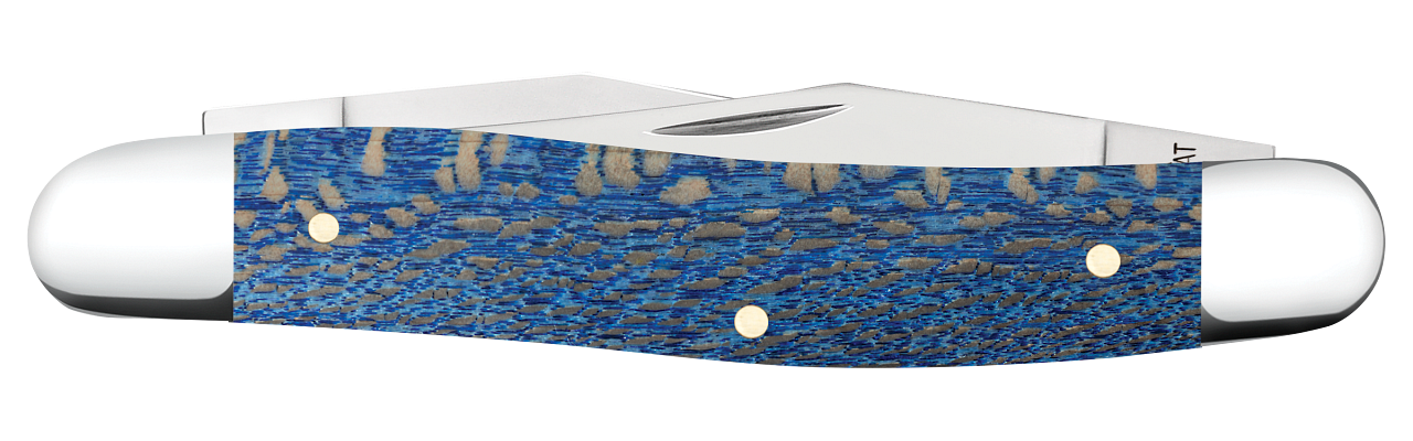 Case XX™ Muskrat Blue Sycamore Wood 63737 Stainless Pocket Knife