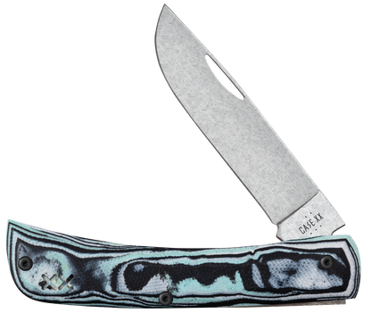Sod Buster Jr Seafoam Green Burl G-10 66384 S35VN Stainless Pocket Knif