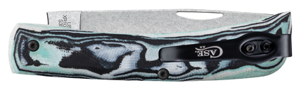 Sod Buster Jr Seafoam Green Burl G-10 66384 S35VN Stainless Pocket Knif