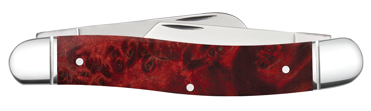 Red and Orange Maple Burl Select 25th Stockman