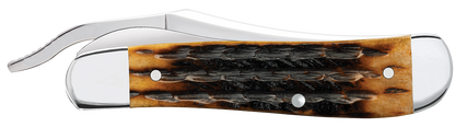 Russlock Kinfolks Jig Molasses Bone 12773 Stainless Pocket Knife