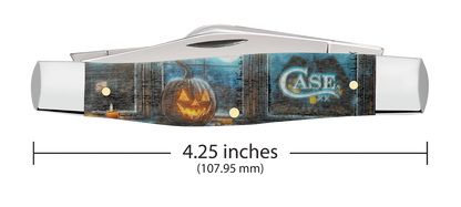 Large Stockman Halloween Colorwash Natural Bone 13366 Stainless Pocket Knife