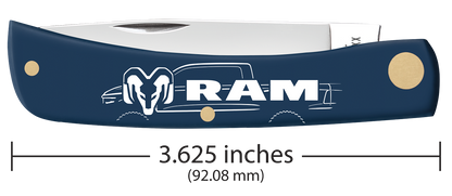Sod Buster Jr RAM Navy Blue Synthetic 37484 Stainless Pocket Knife
