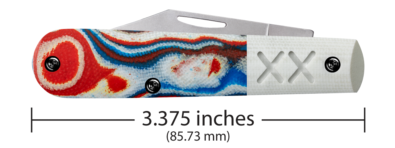 Case XX™ Barlow XR Crossroads Red, White & Blue Burl G-10 S35VN Steel 53164 Pocket Knife