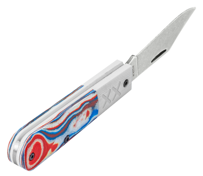 Case XX™ Barlow XR Crossroads Red, White & Blue Burl G-10 S35VN Steel 53164 Pocket Knife